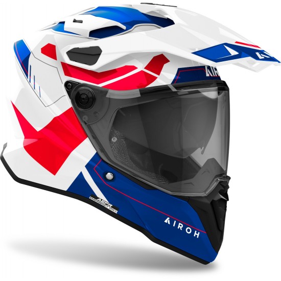 Capacete Airoh Commander 2 Reveal White / Blue / Red