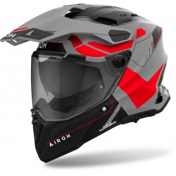 Capacete Airoh Commander 2 Reveal Black Matt / Grey / Red Capacete Airoh Commander 2 Reveal Black Matt / Grey / Red