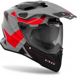 Capacete Airoh Commander 2 Reveal Black Matt / Grey / Red Capacete Airoh Commander 2 Reveal Black Matt / Grey / Red