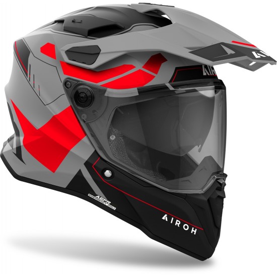 Capacete Airoh Commander 2 Reveal Black Matt / Grey / Red