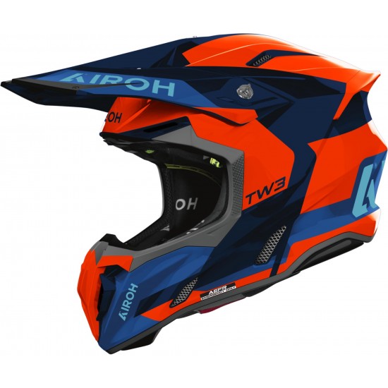 Capacete Airoh Twist 3 Fancy Blue / Orange