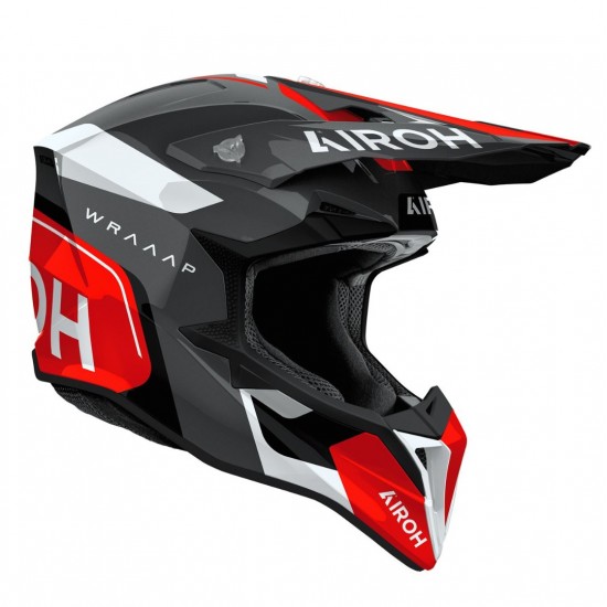 Capacete Airoh Wraaap Conquer Red Gloss