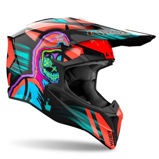 Capacete Airoh Wraaap Cyber Orange Gloss
