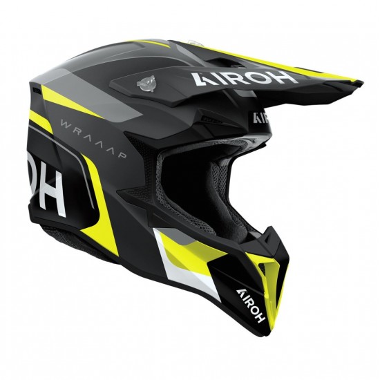 Capacete Airoh Wraaap Conquer Yellow Matt