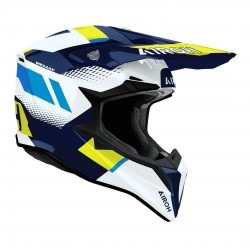Capacete Airoh Wraaap Vision Yellow / Blue Gloss