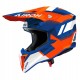 Capacete Airoh Wraaap Vision Orange / Blue Gloss
