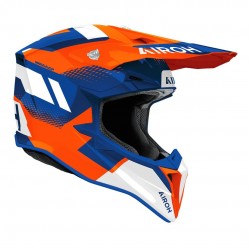 Capacete Airoh Wraaap Vision Orange / Blue Gloss