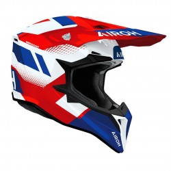 Capacete Airoh Wraaap Vision Red / Blue Gloss