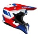 Capacete Airoh Wraaap Vision Red / Blue Gloss