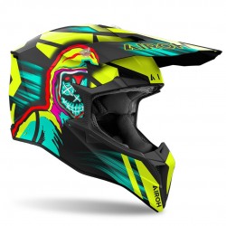 Capacete Airoh Wraaap Cyber Yellow Matt