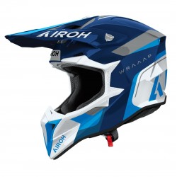 Capacete Airoh Wraaap Conquer Blue Gloss