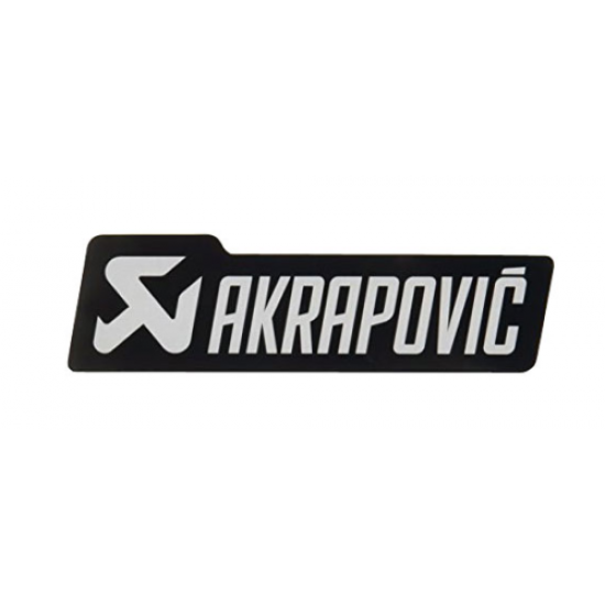 Autocolante Escape Akrapovic Retangular Mono Chrome