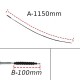Cabo de embraiagem standard L=1150mm Allpro Pitbike