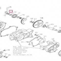 Anel de retenção 15E pedal de arranque Allpro Pitbike MX 50