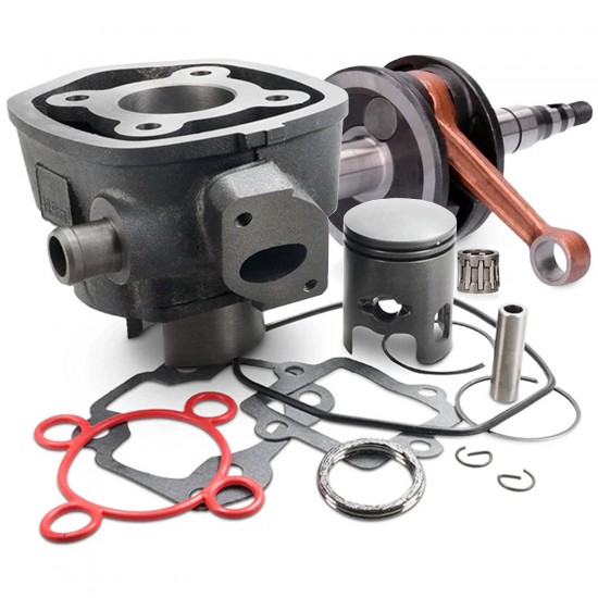 Kit cilindro e cambota Allpro horizontal LC 50cc Minarelli