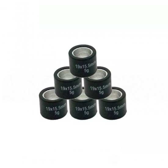 Roletes 6 unidades 16x13 Allpro AP25RO1915050
