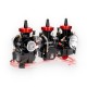 Carburador tipo PWK corpo preto tampa CNC vermelha Allpro