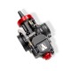 Carburador tipo PWK corpo preto tampa CNC vermelha Allpro