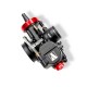 Carburador tipo PWK corpo preto tampa CNC vermelha Allpro