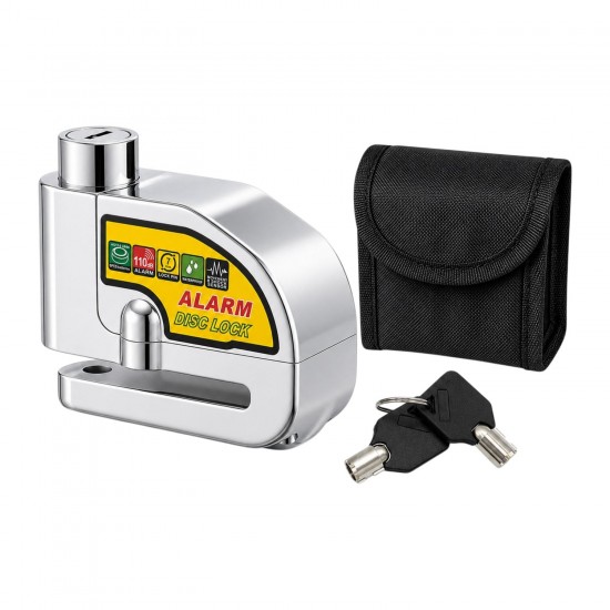 Cadeado de disco antirroubo com alarme d.7mm Allpro