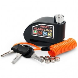 Cadeado de disco antirroubo com alarme d=10mm Allpro preto