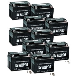 Caixa de 10 baterias YTX4L-BS pré-carregada Allpro
