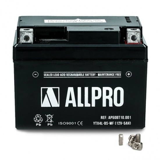Bateria YTX4L-BS pré-carregada Allpro