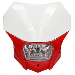 Farol dianteiro Bagus Enduro Universal Allpro vermelho/branco