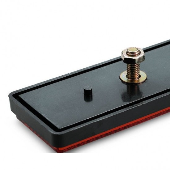 Catadióptrico retangular 89x35mm CE Allpro vermelho
