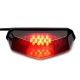 Farolim traseiro LED com piscas blackline Allpro