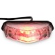 Farolim traseiro LED com piscas blackline Allpro transparente