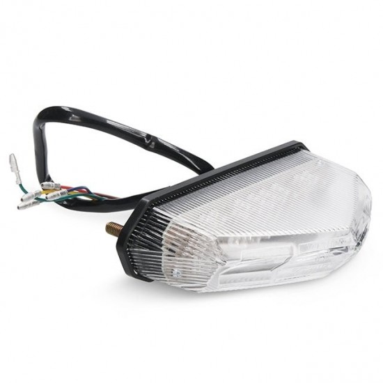 Farolim traseiro LED com piscas blackline Allpro transparente