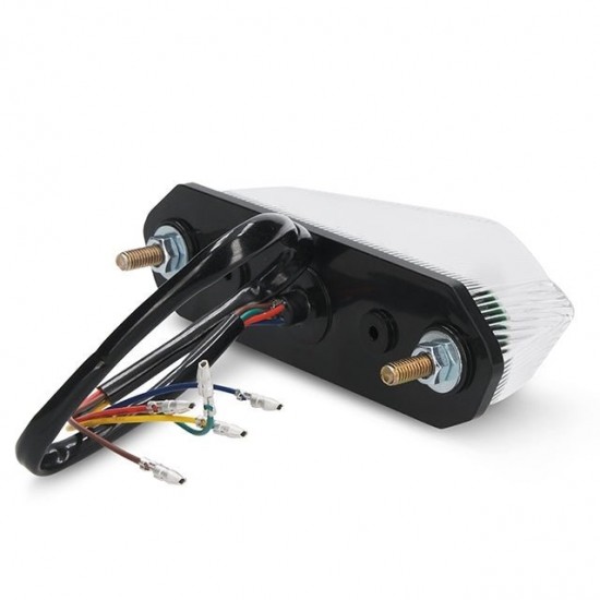 Farolim traseiro LED com piscas blackline Allpro transparente