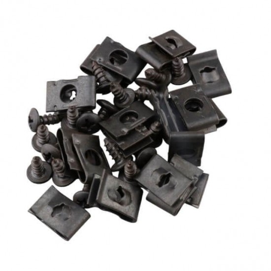 Parafusos e grampos para Carenagens M4x10 20 Unidades Allpro