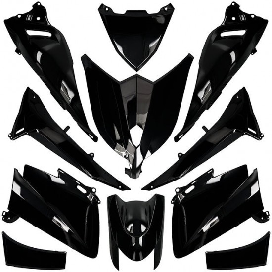 Carenagens 11 peças Allpro preto brilhante Yamaha T-Max 530 12-14