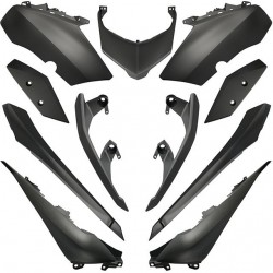 Kit de carenagens 11 peças Allpro cinzento-escuro metalizado Yamaha X-Max 125/300 18-22 / 400 18-20