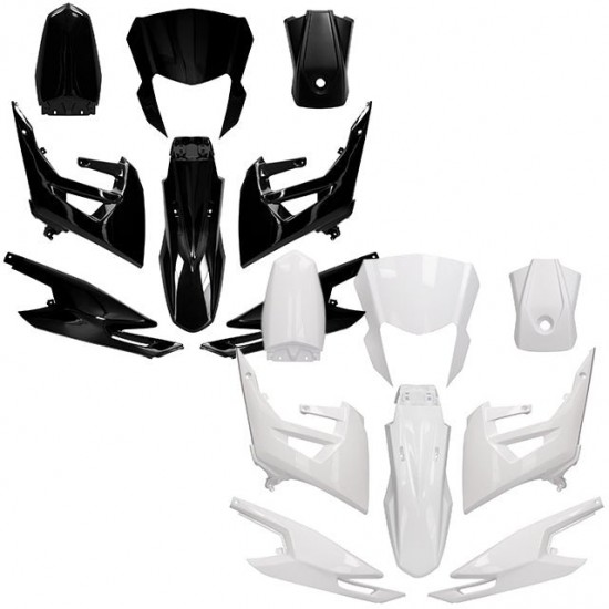Kit Carenagens Racing 50 SM / Limited 18-21 8 peças injeção Allpro Derbi Senda