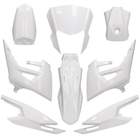 Kit Carenagens Racing 50 SM / Limited 18-21 8 peças injeção Allpro Derbi Senda