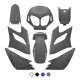 Kit de Carenagens 8 peças injeção Allpro Derbi Senda DRD Racing/Limited 04-10