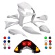 Carenagens traseiro Linha preta Allpro Yamaha Jog R/RR >03 + Farolim