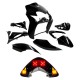Carenagens traseiro Linha preta Allpro Yamaha Jog R/RR >03 + Farolim