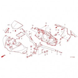 Embelezador cobre-conta-rotações Allpro preto Honda SH 125/150 17-19