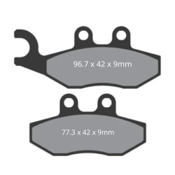 Pastilhas de travão Allpro Aprilia RS / RX / SX 50 / Derbi Senda DRD