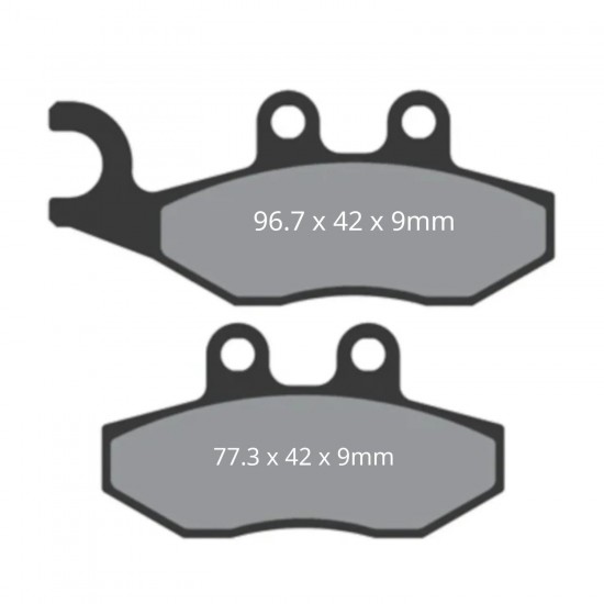 Pastilhas de travão Allpro Aprilia RS / RX / SX 50 / Derbi Senda DRD