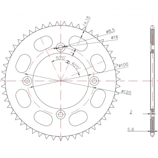 Cremalheira Allpro Beta RR / RR-T 50 420