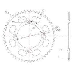 Cremalheira Allpro Beta 125 RR 428