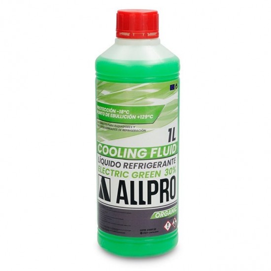 Líquido refrigerante anticongelante 30% 1L Allpro verde