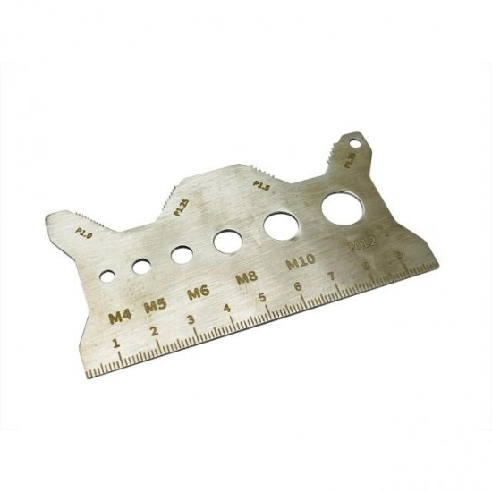 Calibre de roscas inoxidável M4-M12 / P1.00-P1.75 Allpro