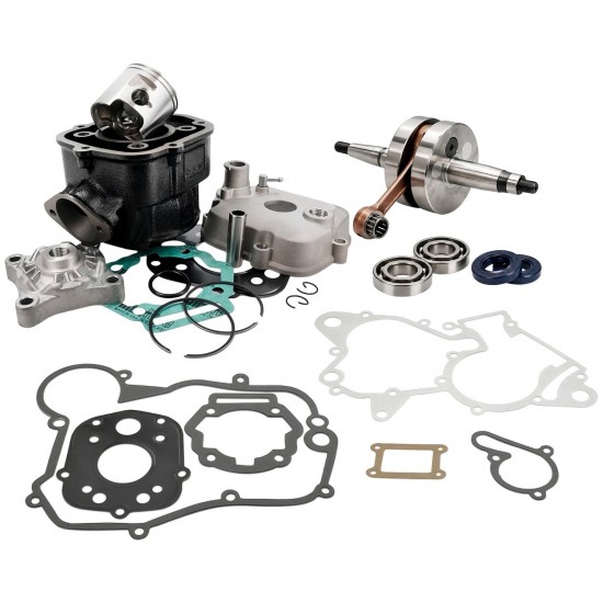 Kit de cilindro 70cc cambota, rolamentos com retentores e juntas do motor Allpro Derbi Euro 3-4