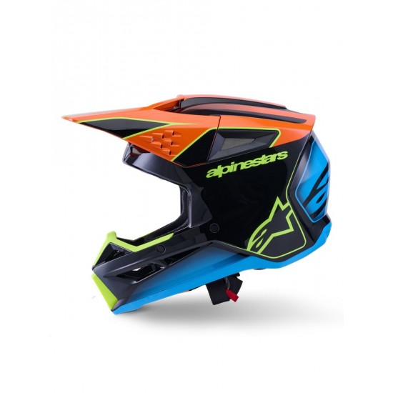Capacete Alpinestars Sm3 Fray Black / Orange / Fluo Yellow